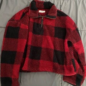 Thread & Supply Red Plaid Teddy
